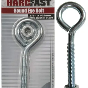 Hardfast Round Eye Bolt Electro Plated Galvanised 1/2" x 305mm