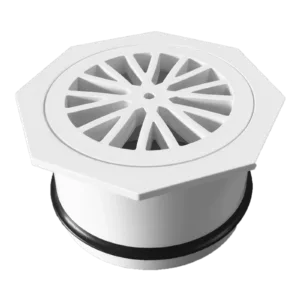 Holman PVC DWV Floor Grate 100mm Octagonal