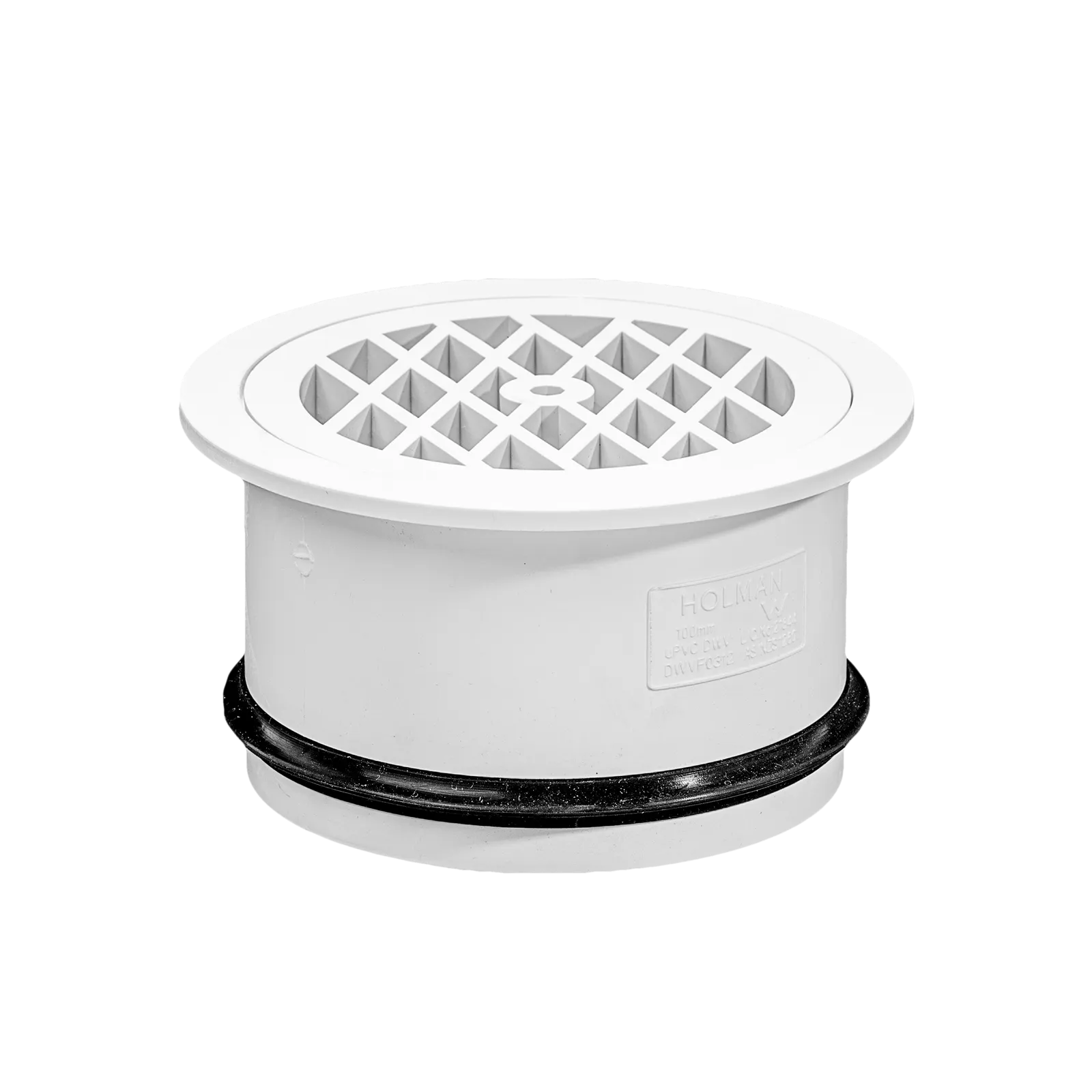 Holman PVC DWV Floor Grate 100mm Round