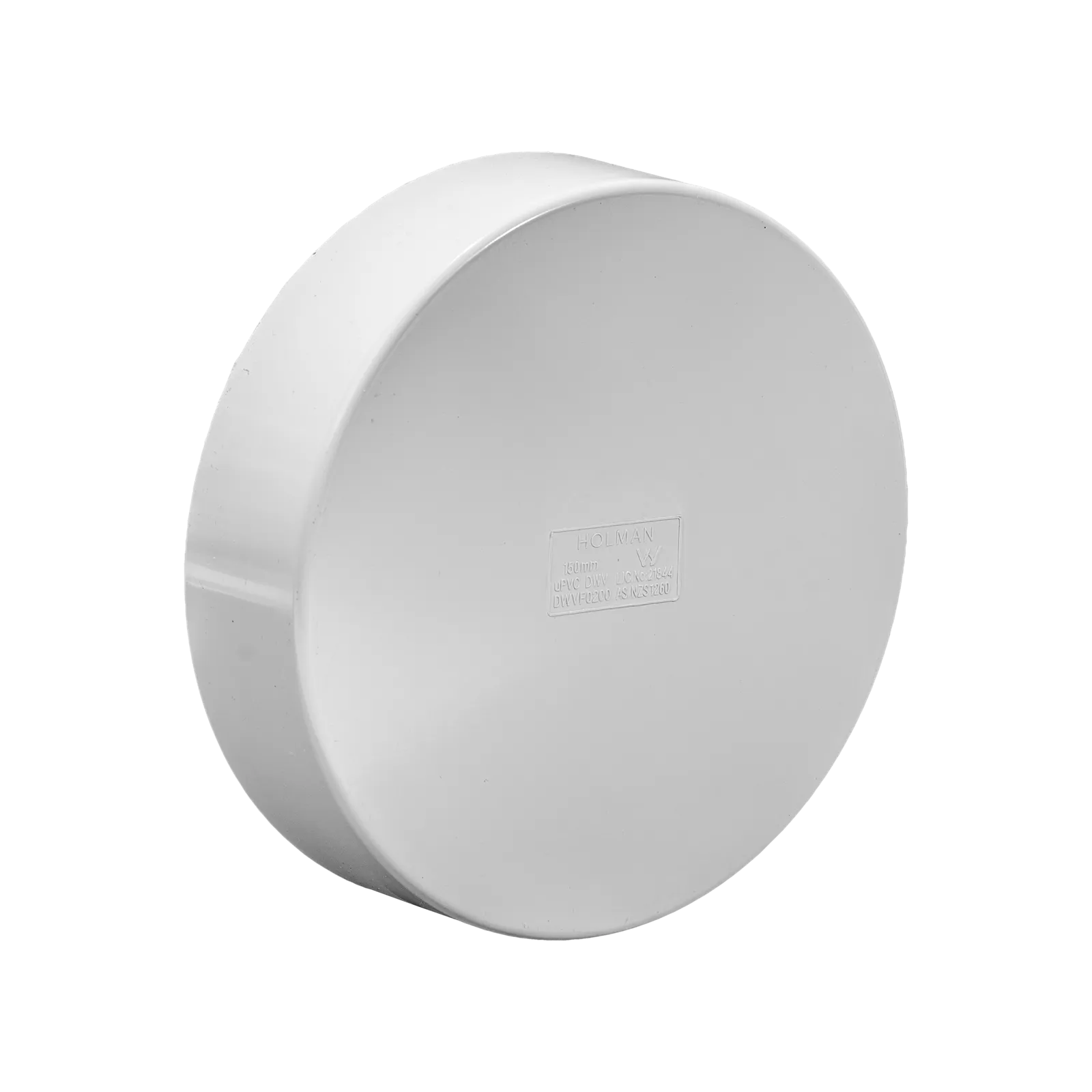 Holman PVC DWV Push On Cap 150mm