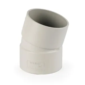 Holman PVC DWV Bend F&F Plain 50mm 15 Degree