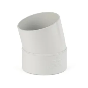 Holman PVC DWV Bend M&F Plain 100mm 15 Degree
