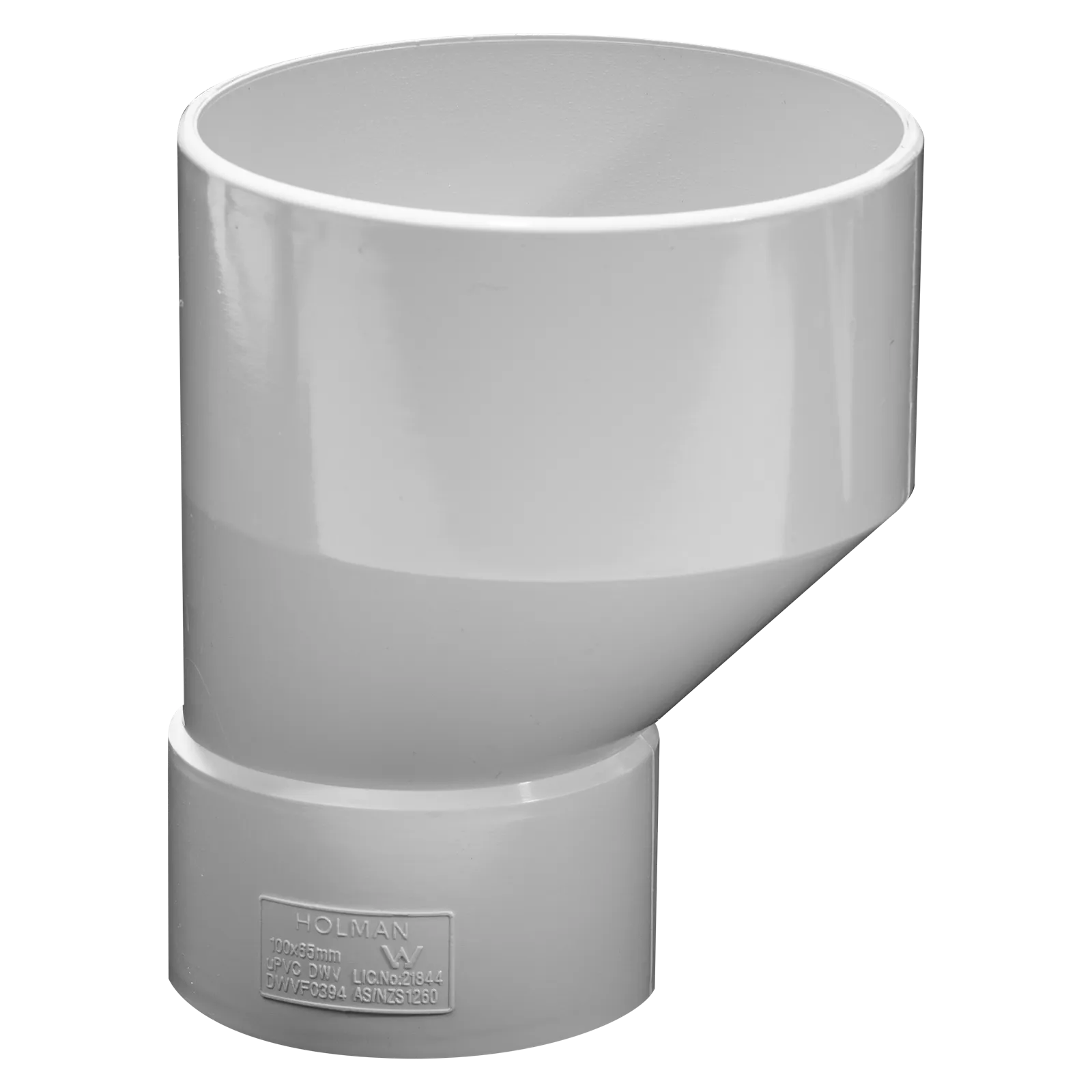Holman PVC DWV Level Invert Taper 100 x 65mm