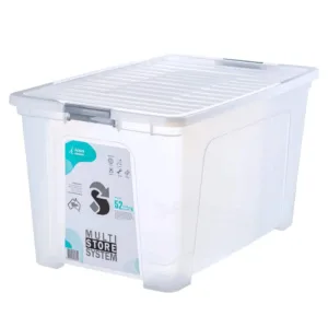 Icon Plastic Storage Container Multistore Clear 52L