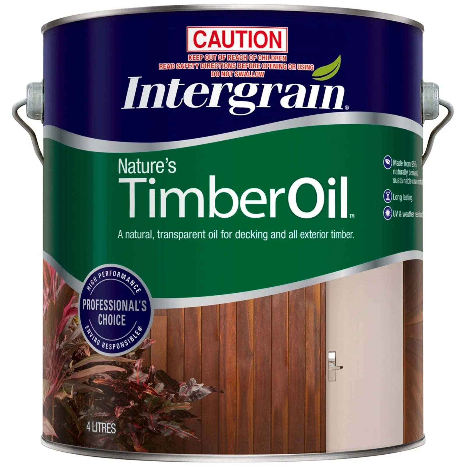 Intergrain Natural Exterior Nature's Timber Oil 4L