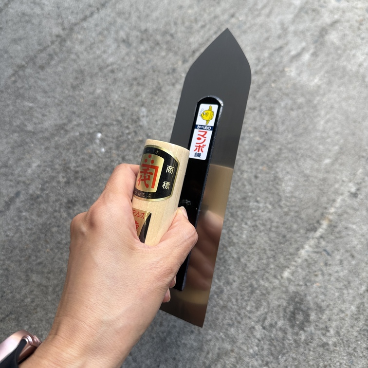 Stainless Steel Japanese Finishing Trowel 180mm & 210mm - Size: 210mm