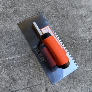 Kc Tiler Stainless Steel Soft Grip Notched Trowel 6,8,10,12mm - Size: 6mm