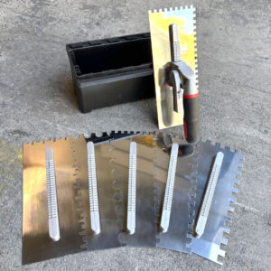 Kc Tiler Stainless Steel 6 Notched Trowel Set