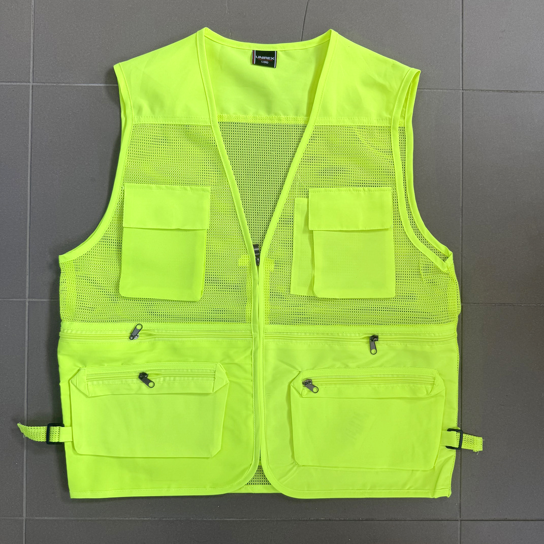 Safety Mesh Vest With Pockets - Size: XXL