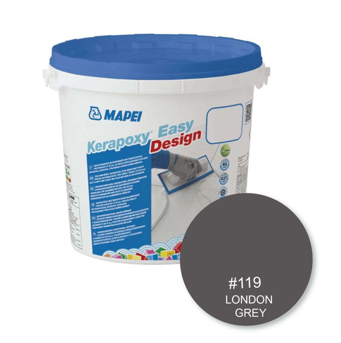 Mapei kerapoxy Easy Design Grout 3kg - Color: 119 london grey
