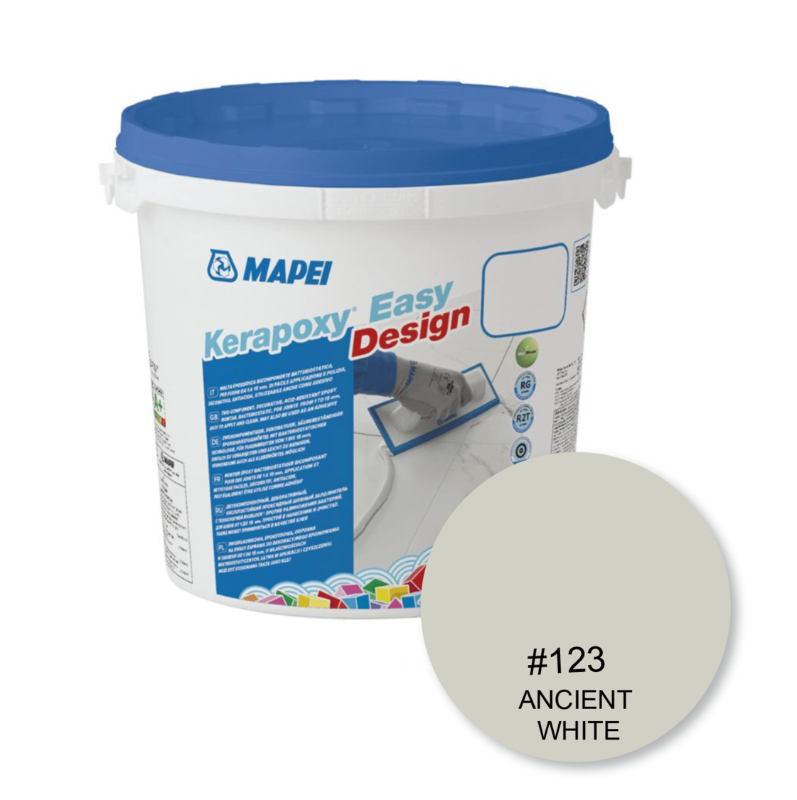 Mapei kerapoxy Easy Design Grout 3kg - Color: 123 Ancinet White