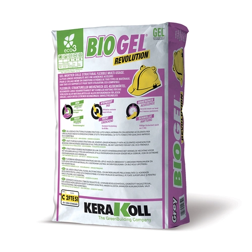 Kerakoll Biogel No Limits Tile Adhesive White & Grey 25kg - Color: White