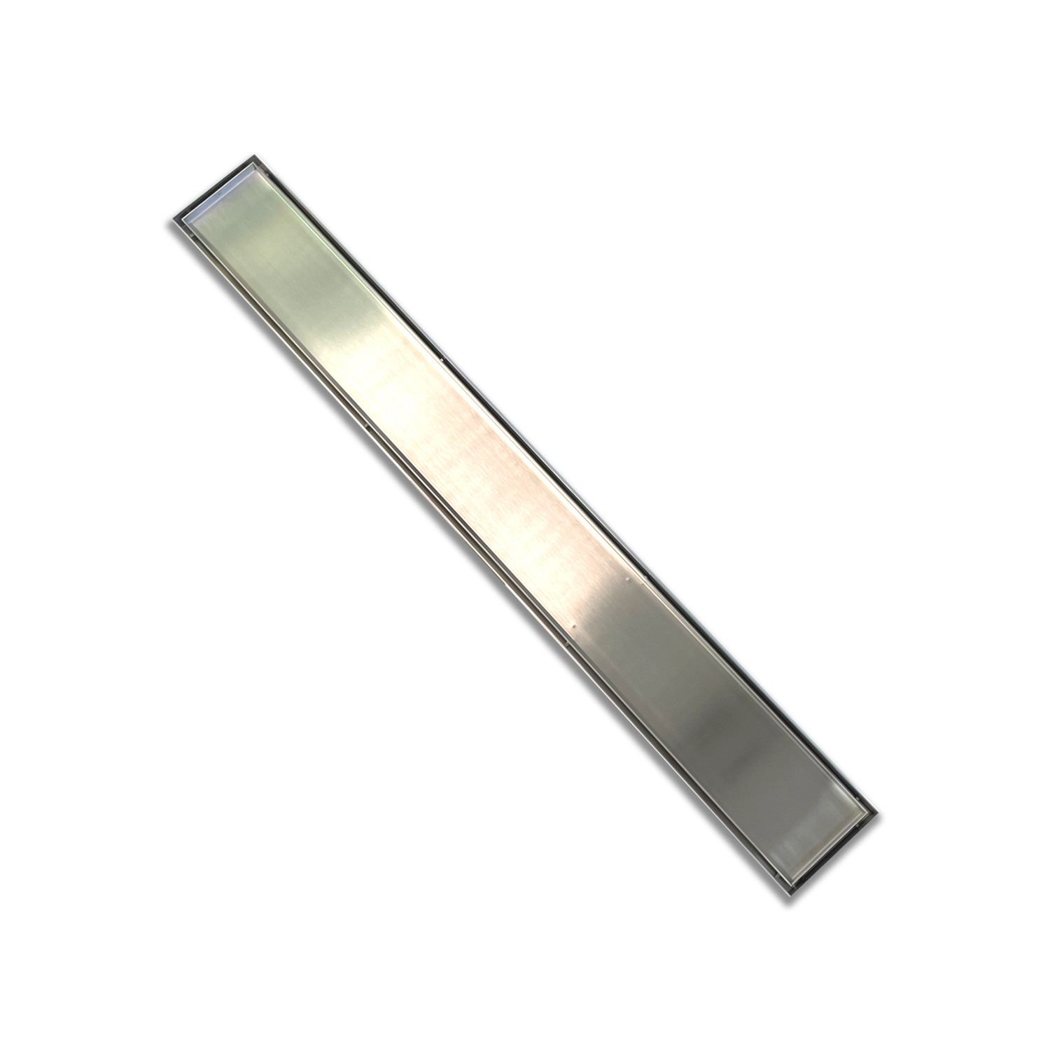 KS SS304 Chrome Tile Insert Grate (Indoor Use) - Size: 800mm (No hole)