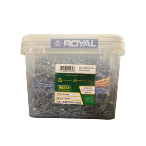 Twisted Flat Head Nails Galvanised 50mm x 3.75 - 15kg 50mm x 3.75 - Tub 15kg