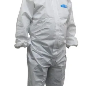 Koolguard Coveralls Disposable Laminated White Medium