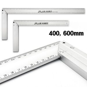 Aluminium L-Shaped Ruler (400mm / 600mm) - Size: 400mm