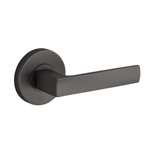 Lane Oxford Round Leverset Dummy Matte Black