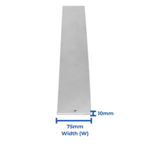 Galvanised Steel Flat Bar - 75mm x 10mm - 1300mm