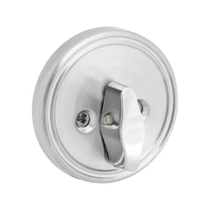 Lane Deadbolt Round Single Cylinder Satin Stainless Steel
