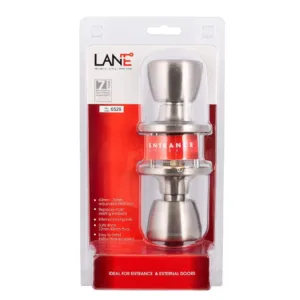 Lane Guardian Knobset Entrance Satin Stainless Steel