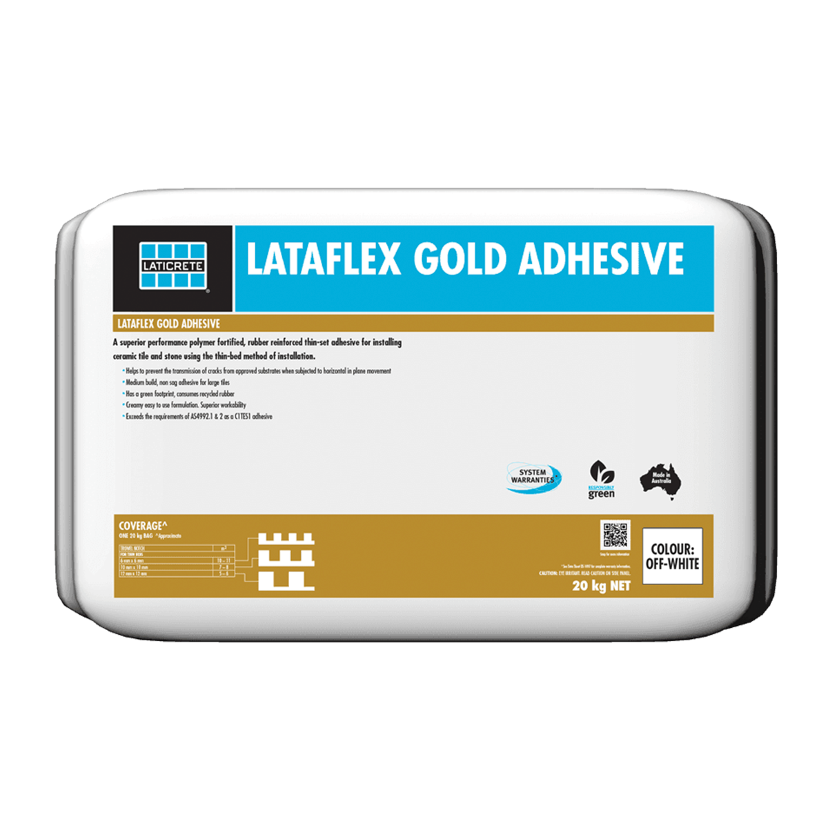 Laticrete – Lataflex Gold Off White 20kg (56/p) – GOLD