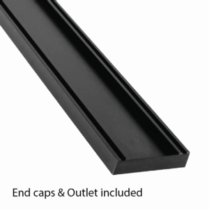 Lauxes – 1m Midnight Slimline Tile Insert (1000x100x26)