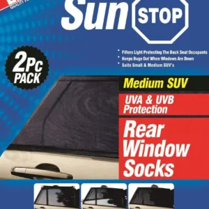 Lion Sunstop SUV Window Sock Rear Medium - 2 Piece