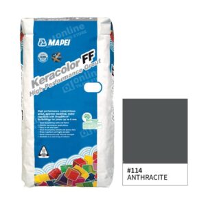 Mapei Keracolor FF Grout 20KG (10 Colors) - Color: 114 anthracite