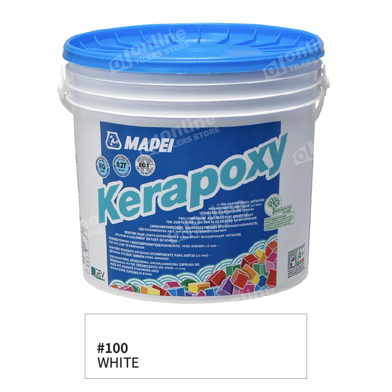 Mapei Kerapoxy Grout 10kg (13Colors) - Color: 100 white