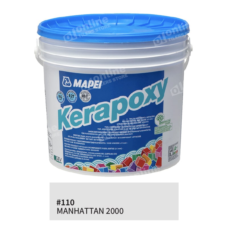 Mapei Kerapoxy Grout 10kg (13Colors) - Color: 110 manhattan