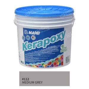 Mapei Kerapoxy Grout 10kg (13Colors) - Color: 112 medium grey