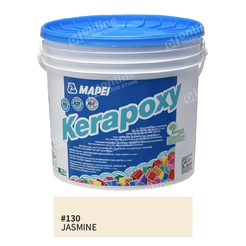 Mapei Kerapoxy Grout 10kg (13Colors) - Color: 130 jasmine
