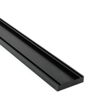 MS Brushed Black Tile Insert 1000mm x 100mm x 21mm/26mm/35mm - Size: 21mm