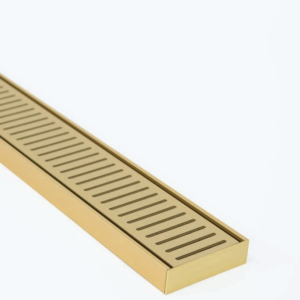 MS Brushed Gold Grate 1000mm x 100mm x 14mm/21mm/26mm - Size: 26MMX100MMX1000MM