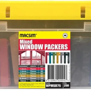 Macsim Window Packer Mixed 75mm - Box of 250