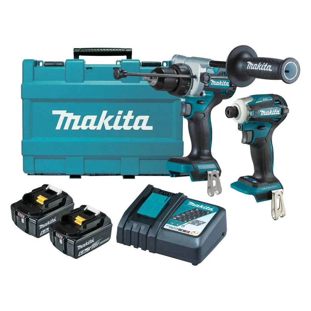 Makita Brushless Combo Kit with Carry Case - 2 Piece DLX2455g