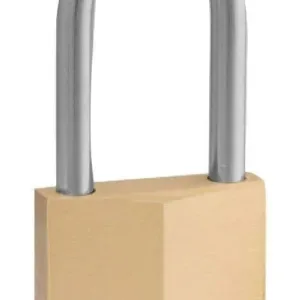 Master Lock Hardened Steel Shackle Padlock Brass 40 x 38mm