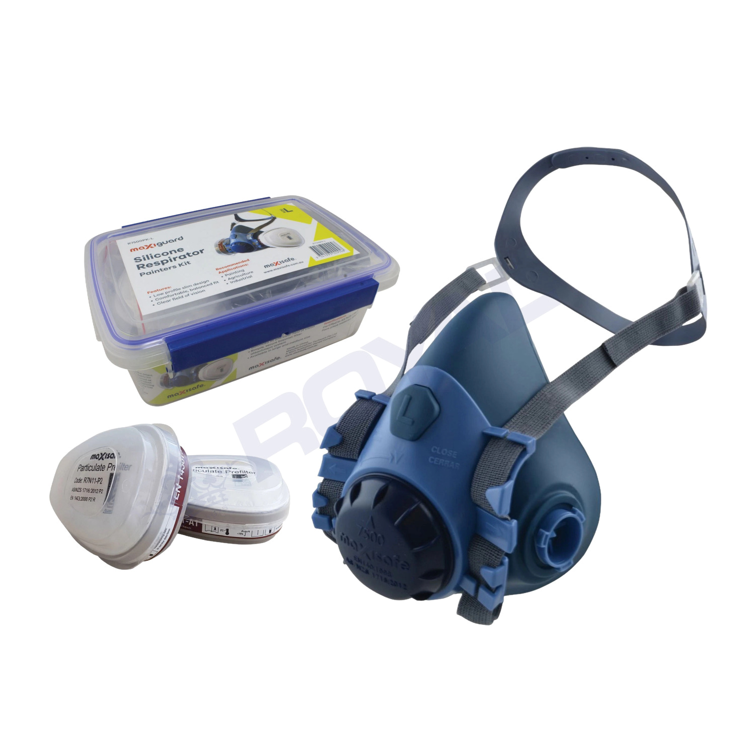 MaxiGuard Half Mask Respirator Painters Kit - Large