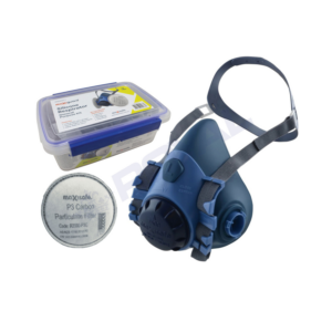 Maxiguard Half Mask Silicone General Purpose Kit – Large (with P3 Carbon Cartridges)