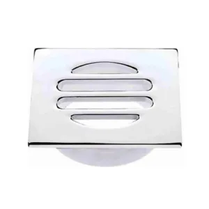 Mildon Grate Light Brass Chrome 80 - 50mm Square Screw