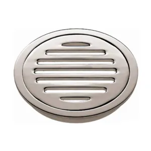 Mildon Grate Light Brass Chrome 100mm Round
