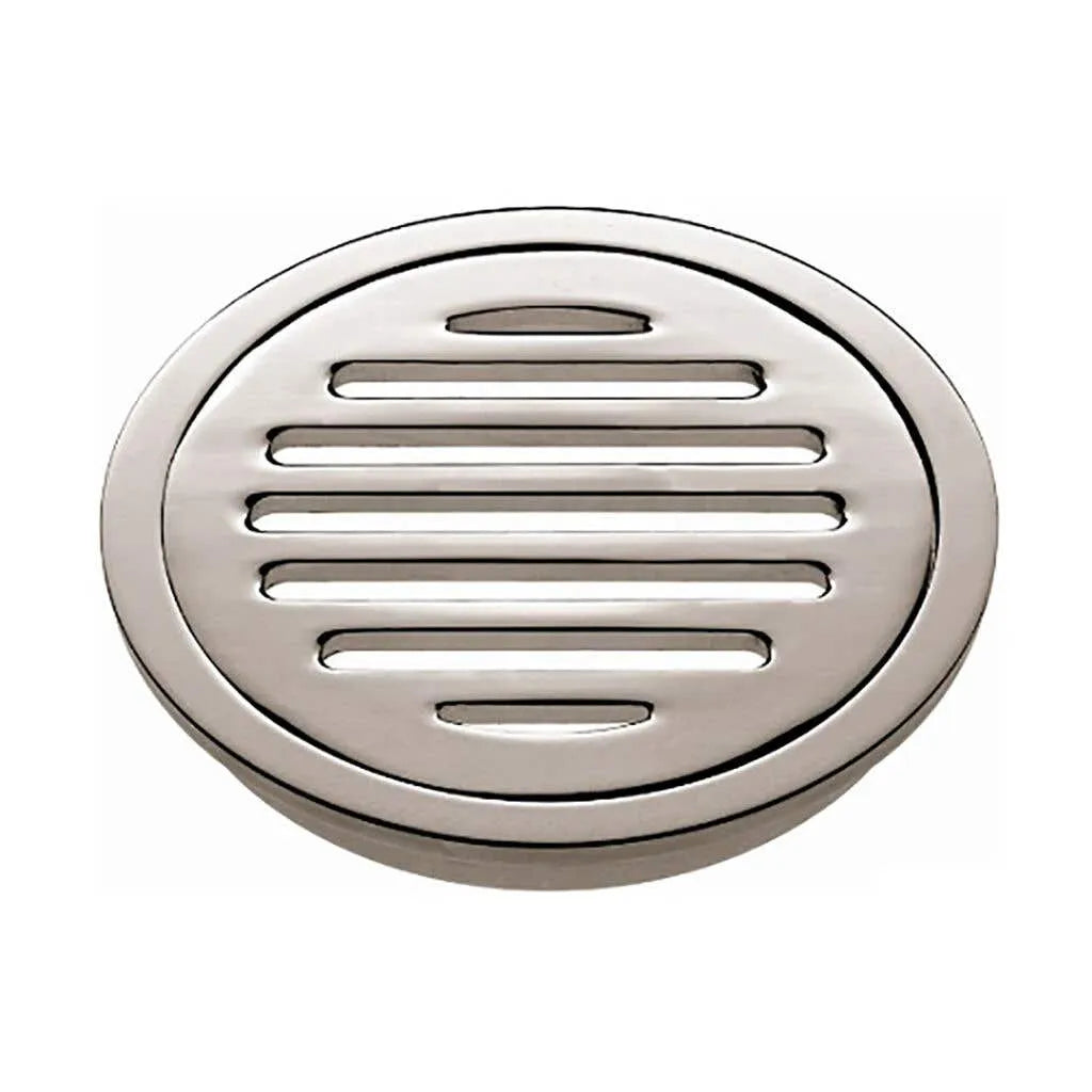 Mildon Grate Light Brass Chrome 100mm Round