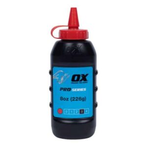 OX Line Marking Chalk – 8oz - Color: Red