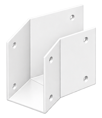 Pergola Purlin Bracket 135° 100x50 Pearl White