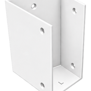 Pergola Purlin Bracket 45° LEFT 100x50 Pearl White