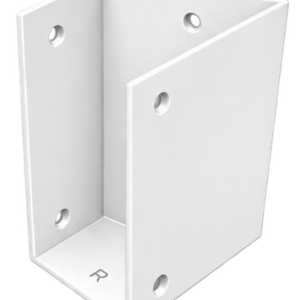 Pergola Purlin Bracket 45° RIGHT 100x50 Pearl White