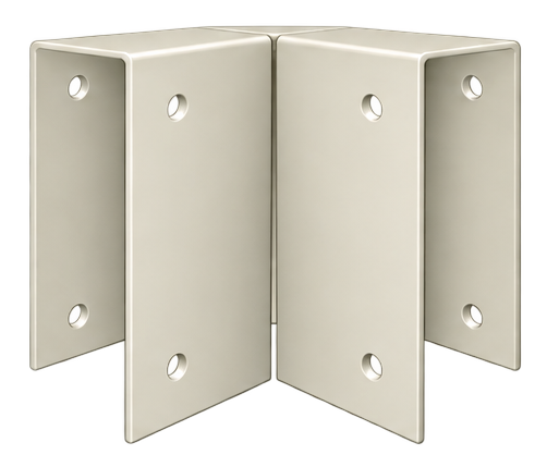 Pergola Purlin Bracket 90° 150x50 Off White