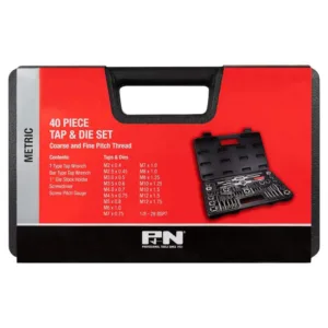 P&N Tap & Die Metric Carbon Steel Set 40pc