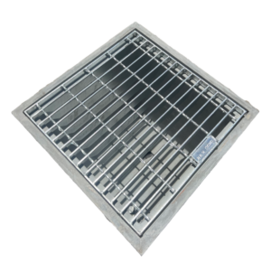 GRC Pits + Drop-In Pit Grate To Suit - 600 x 600 x 500D GRC Pit With Grate / Medium / Traditional