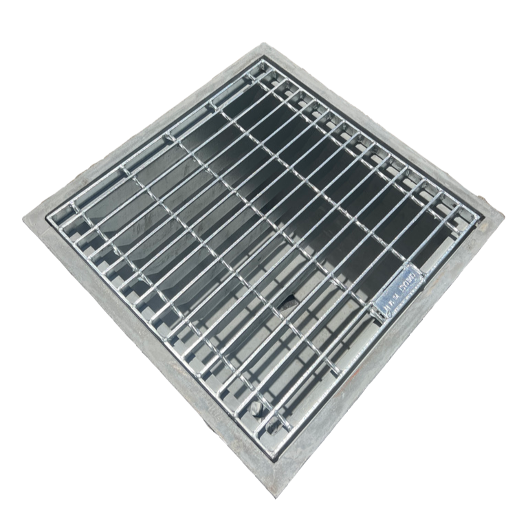 GRC Pits + Drop-In Pit Grate To Suit - 450 × 450 × 500D GRC Pit With Grate / Medium / Traditional